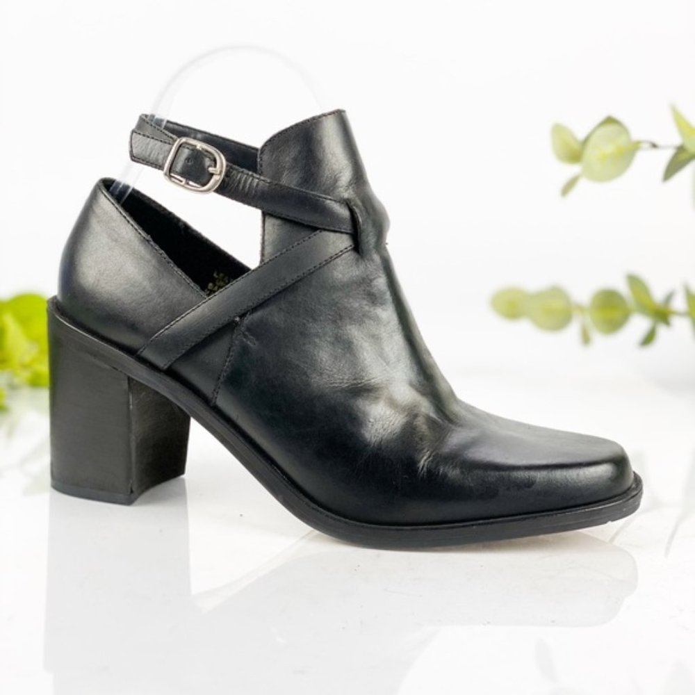 Steve Madden Bootie Square Toe Block Heel In Black - image 1